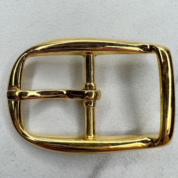 Vintage Gold Tone Simple Basic Belt Buckle for up to 1 Inch Belt - Picture 1 of 8